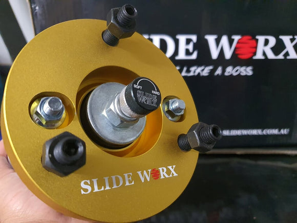 Slide Worx S13 to R31 Rear Coilover Adapters .